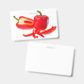 Red pepper badge (Voor- en achterkant)