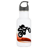 Red Pepper Bike Rider Waterfles (Voorkant)
