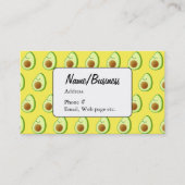 Red Pepper Cartoon Pattern Visitekaartje (Voorkant)