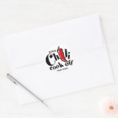 Red Pepper Chili Cook Off Contest Ronde Sticker (Envelop)