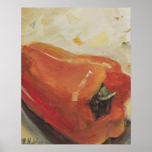 Red Pepper Chili Kitchen Recipe Poster (Voorkant)