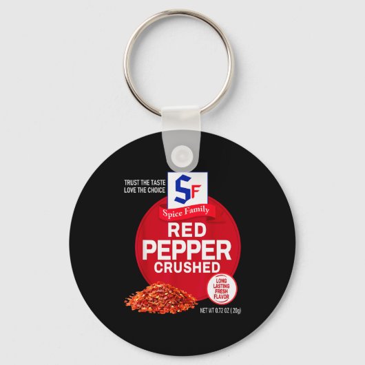 Red Pepper Crushed Halloween Sce Costume Group Mat Sleutelhanger (Voorkant)