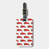 Red Pepper Diva Cartoon Pattern Bagagelabel (Voorkant verticaal)