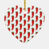 Red Pepper Diva Cartoon Pattern Keramisch Ornament (Voorkant)