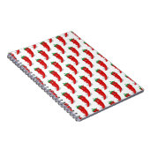 Red Pepper Diva Cartoon Pattern Notitieboek (Rechterzijde)