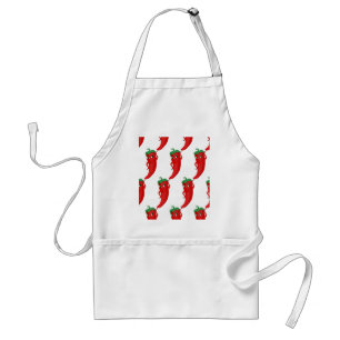 Red Pepper Diva Cartoon Pattern Standaard Schort