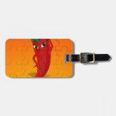 Red Pepper Diva Jigzaag Puzzle Bagagelabel (Voorkant horizontaal)