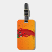 Red Pepper Diva Jigzaag Puzzle Bagagelabel (Voorkant verticaal)