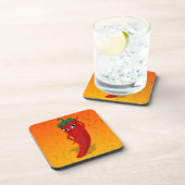 Red Pepper Diva Jigzaag Puzzle Bier Onderzetter (Rechterzijde)