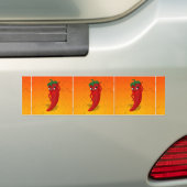 Red Pepper Diva Jigzaag Puzzle Bumpersticker (Op auto)