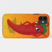 Red Pepper Diva Jigzaag Puzzle Case-Mate iPhone Case (Achterkant (horizontaal))