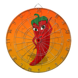 Red Pepper Diva Jigzaag Puzzle Dartbord