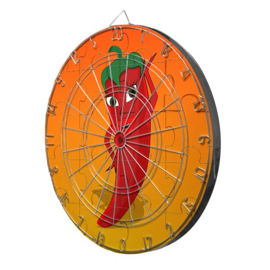 Red Pepper Diva Jigzaag Puzzle Dartbord (Voorkant Rechts)