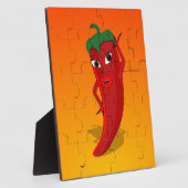 Red Pepper Diva Jigzaag Puzzle Fotoplaat (Zijkant)