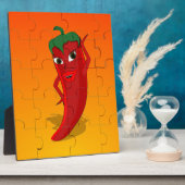 Red Pepper Diva Jigzaag Puzzle Fotoplaat (Zijkant)