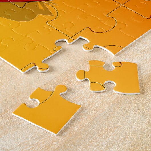 Red Pepper Diva Jigzaag Puzzle Legpuzzel (Zijkant)