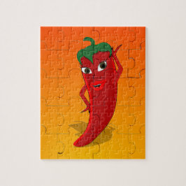 Red Pepper Diva Jigzaag Puzzle Legpuzzel