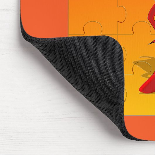 Red Pepper Diva Jigzaag Puzzle Muismat (Hoek)