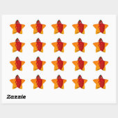 Red Pepper Diva Jigzaag Puzzle Ster Sticker (Vel)