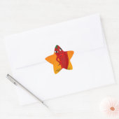 Red Pepper Diva Jigzaag Puzzle Ster Sticker (Envelop)