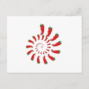 Red Pepper Diva Spiral Briefkaart