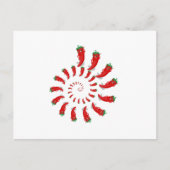 Red Pepper Diva Spiral Briefkaart (Voorkant)