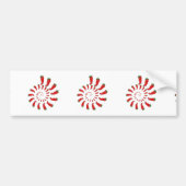 Red Pepper Diva Spiral Bumpersticker (Voorkant)