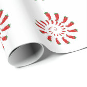 Red Pepper Diva Spiral Cadeaupapier (Rol Hoek)