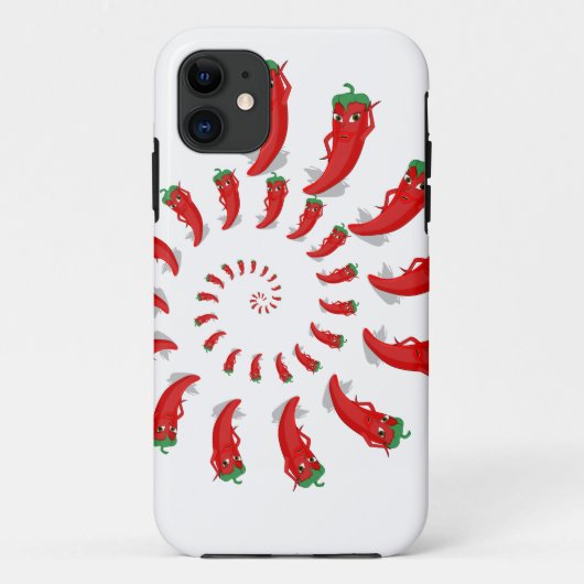 Red Pepper Diva Spiral Case-Mate iPhone Case (Achterkant)