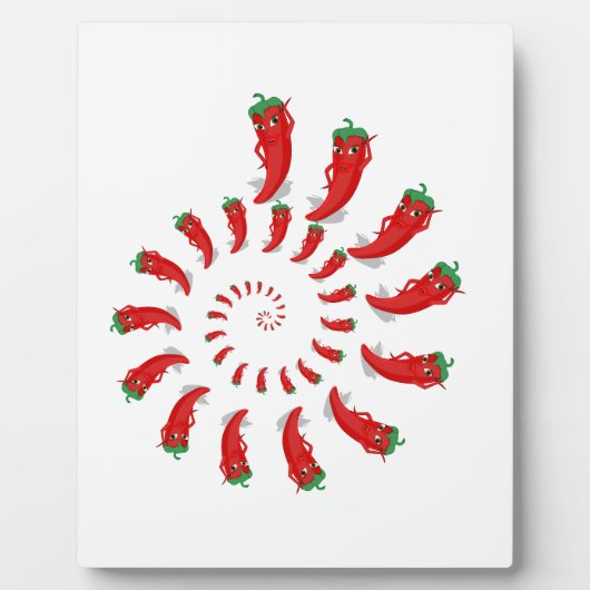 Red Pepper Diva Spiral Fotoplaat (Voorkant)