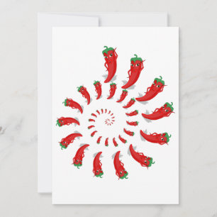 Red Pepper Diva Spiral Kaart