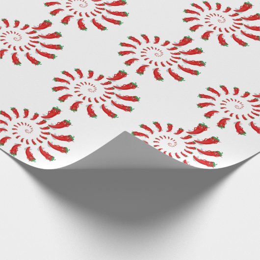 Red Pepper Diva Spiral Large Cadeaupapier (Hoek)