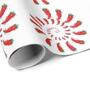 Red Pepper Diva Spiral Large Cadeaupapier