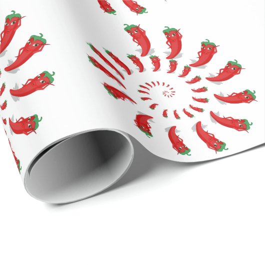 Red Pepper Diva Spiral Large Cadeaupapier (Rol Hoek)