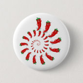 Red Pepper Diva Spiral Ronde Button 5,7 Cm (Voorkant)