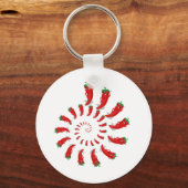 Red Pepper Diva Spiral Sleutelhanger (Voorkant)
