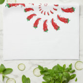 Red Pepper Diva Spiral Theedoek (Gevouwen)