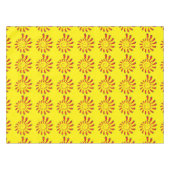Red Pepper Diva Spiral Yellow Tafelkleed (Voorkant (Horizontaal))