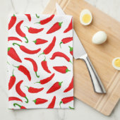Red Pepper Fun Theedoek (Quarter Fold)