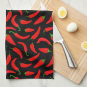 Red Pepper Fun Theedoek (Quarter Fold)