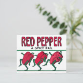 Red Pepper Rag Briefkaart (Staand voorkant)