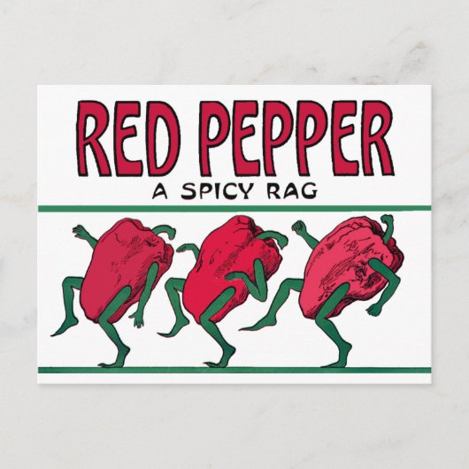 Red Pepper Rag Briefkaart (Voorkant)