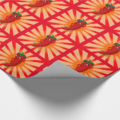 Red Pepper Superstar Cadeaupapier (Hoek)