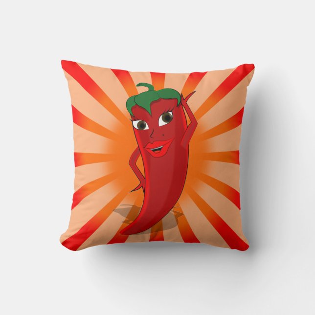 Red Pepper Superstar Kussen (Voorkant)