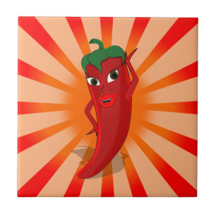 Red Pepper Superstar Tegeltje
