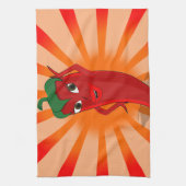 Red Pepper Superstar Theedoek (Verticaal)