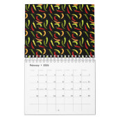 Red Peppers Cinco de Mayo Mexican Hot Spicy Food Kalender (Feb 2026)