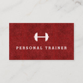 Red Personal Trainer Fitness Visitekaartjes