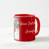 Red personaliseer de Mok van de Coffee van het Mal (Voorkant rechts)