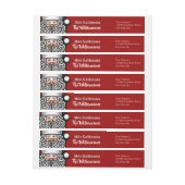 Red Personalized Mele Kalikimaka Santa Address (Vel)